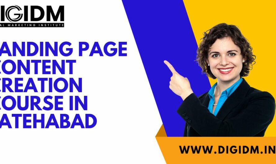 Landing Page Content Creation Course in Fatehabad DigiDM