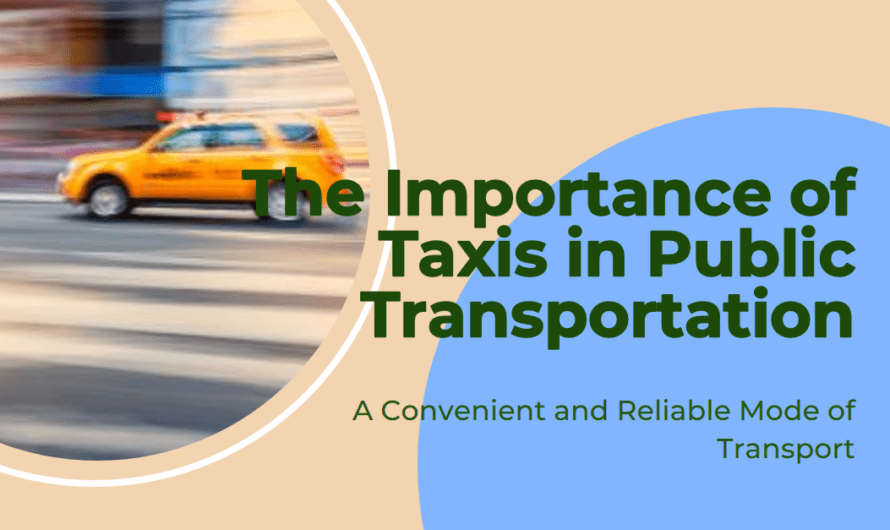 The Crucial Role of Taxis in Public Transportation