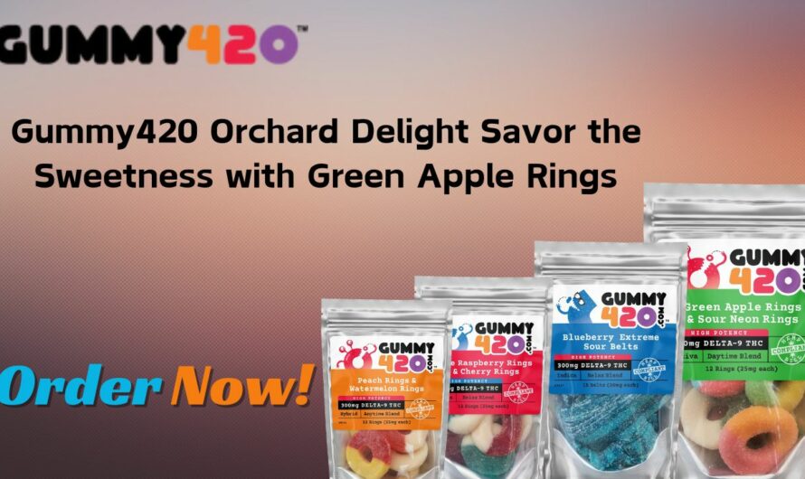 Gummy420 Orchard Delight Sweetness with Green Apple Rings