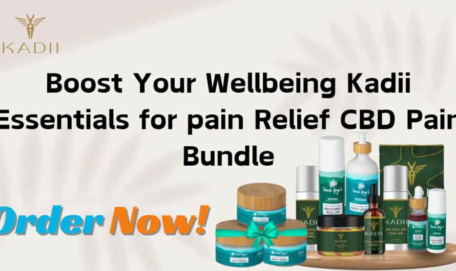 Boost Wellbeing Kadii Essentials pain Relief CBD Pain Bundle