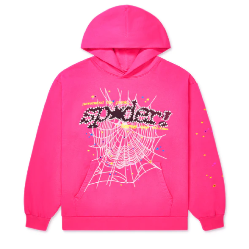 Sp5der Hoodies present the Pink Spider Hoodie. It’s 30% off.