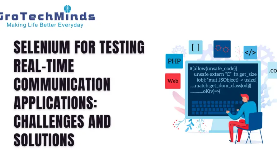 Selenium for Testing Real-Time Communication Applications