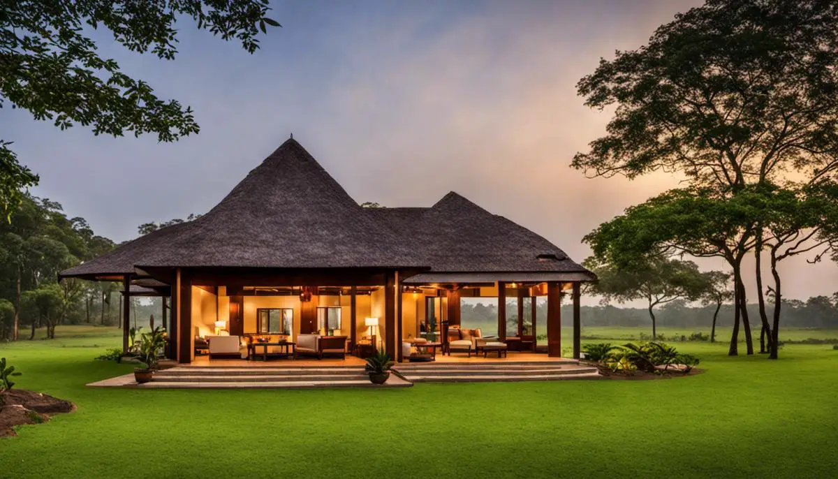 A luxury suite in Kabini with modern technology and amenities